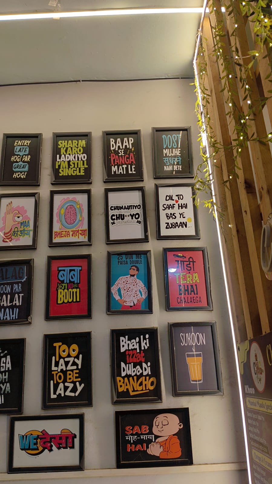 CNG Cafe quote wall